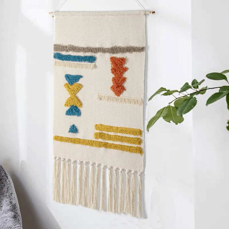 Davy | Boho Geometric Fringe Wall Hanging