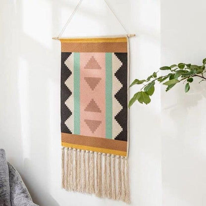 Davy | Boho Geometric Fringe Wall Hanging