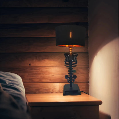 Davy | Gothic Skeleton Sculpture Lamp | Handmade Artistic Illumination