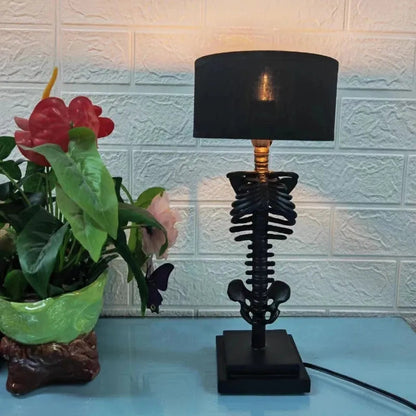 Davy | Gothic Skeleton Sculpture Lamp | Handmade Artistic Illumination