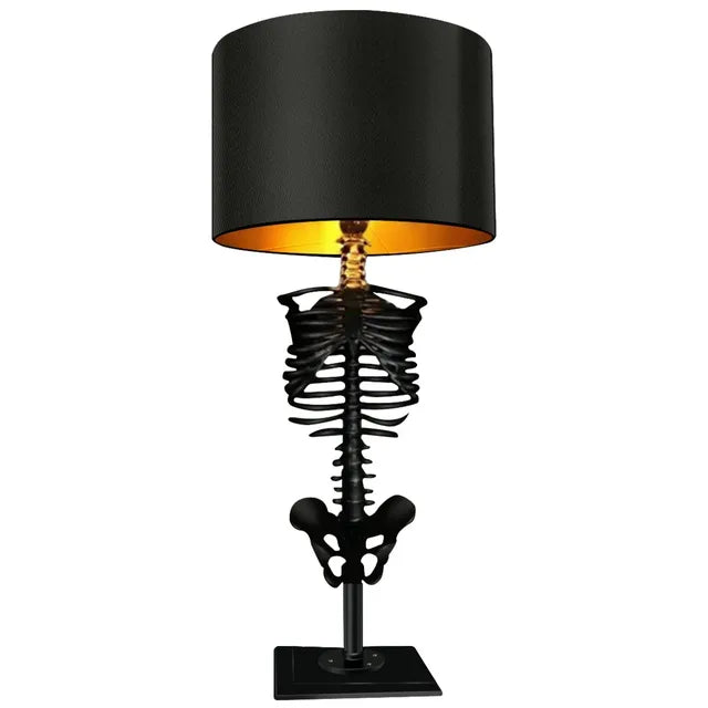 Davy | Gothic Skeleton Sculpture Lamp | Handmade Artistic Illumination