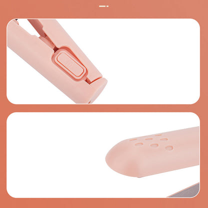 Davy | HairFlex – Mini 2-in-1 curl and straightening iron with ceramic coating