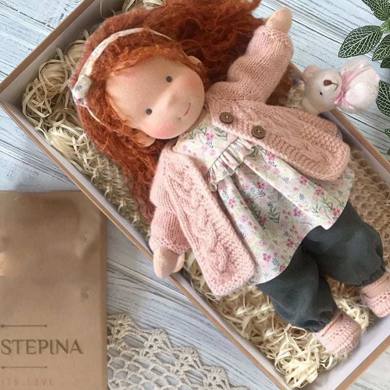 Davy | Natural Waldorf-Style Cloth Doll Toy