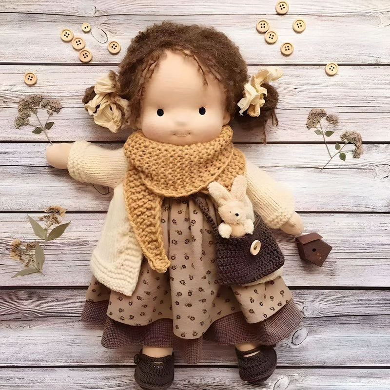 Davy | Natural Waldorf-Style Cloth Doll Toy