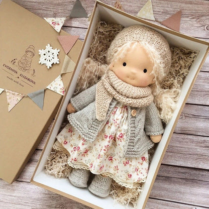 Davy | Natural Waldorf-Style Cloth Doll Toy