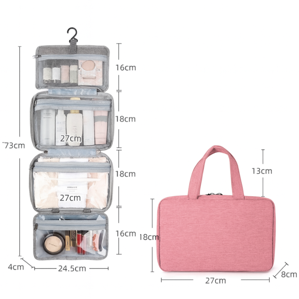 Davy | Hanging Toiletry Bag with Multiple Compartments