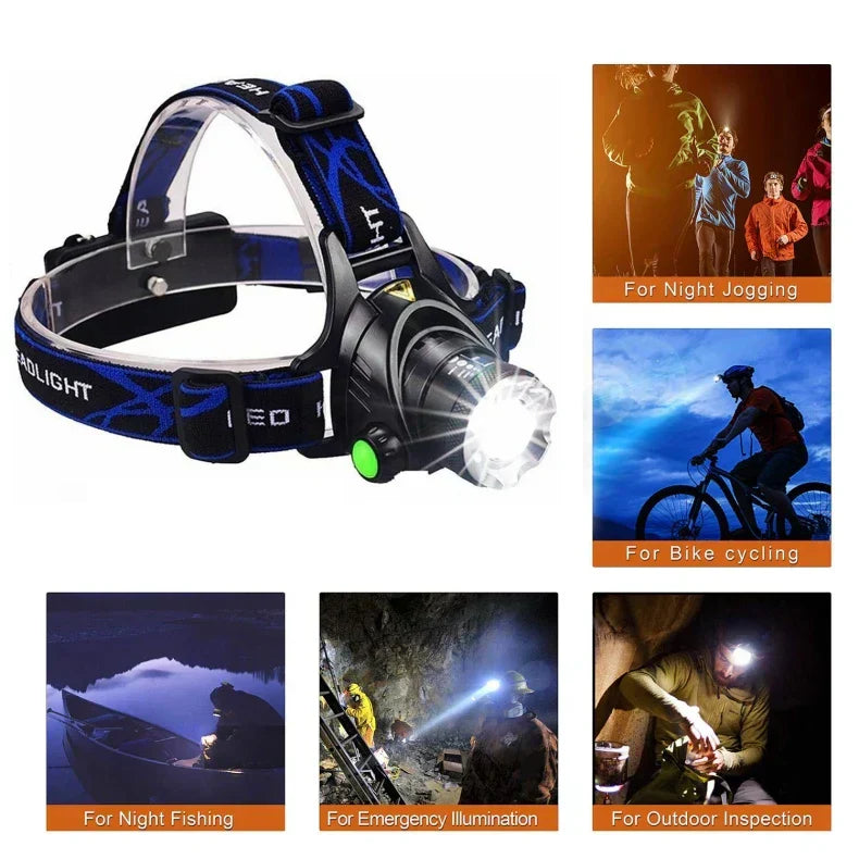 Davy | Rechargeable LED Headlamp | Waterproof & Zoomable Light