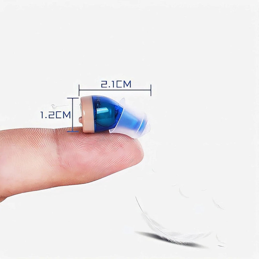 Davy | HearPro ITC Hearing Aids | Rechargeable | Noise Cancelling | Discreet In-Ear | 20hr Use | Charging Case