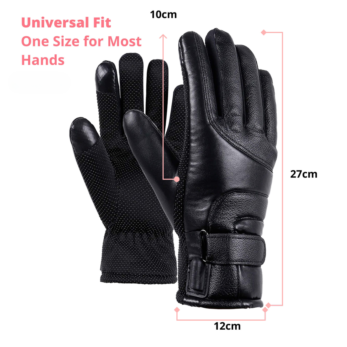 Davy | Heated Gloves for Women UK – Ladies Thermal Waterproof Winter Gloves with Touch Screen & USB Rechargeable Warm Design