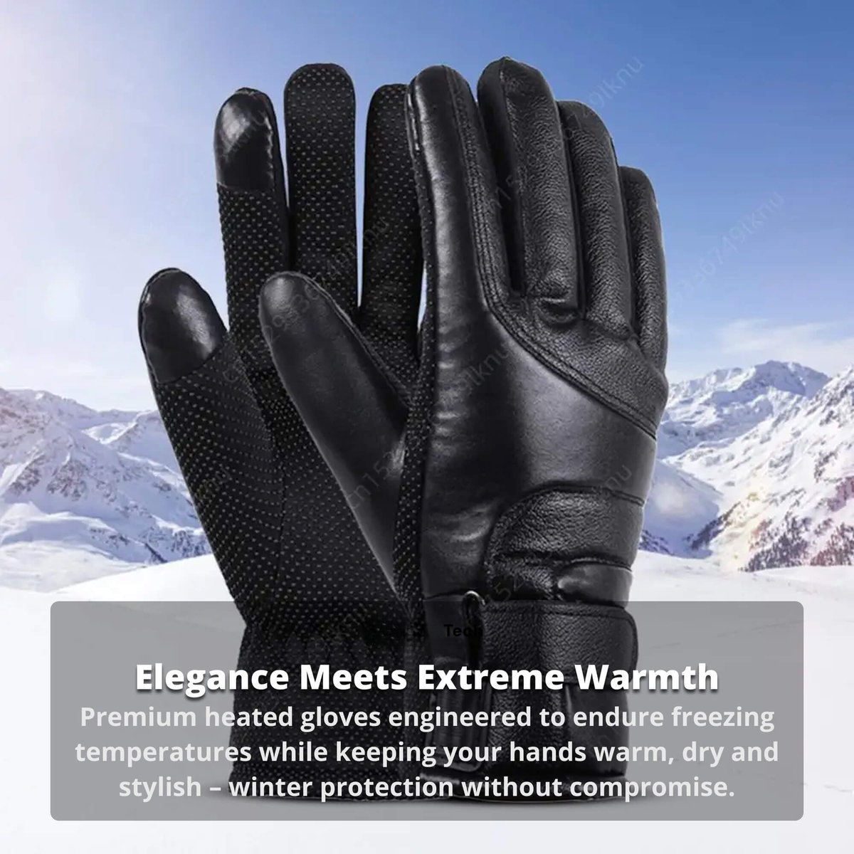 Davy | Heated Gloves for Women UK – Ladies Thermal Waterproof Winter Gloves with Touch Screen & USB Rechargeable Warm Design