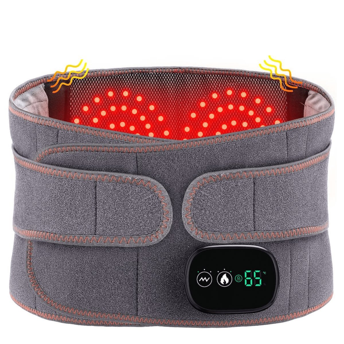 Davy | Heated Lower Back Support Band with Massage Function – Wireless and Adjustable Heat