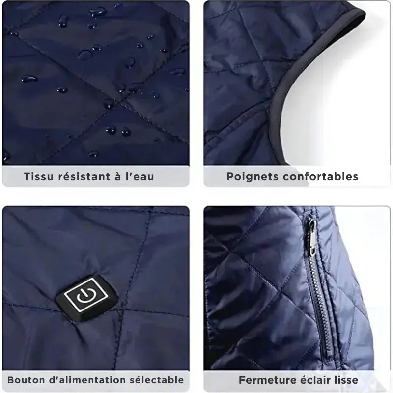 Davy | Heated vest for women with dual control and 9 heating zones – comfort and warmth for every season