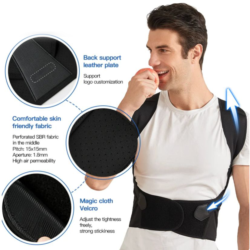 Davy | Posture Support Brace for Back, Shoulder, Neck Relief