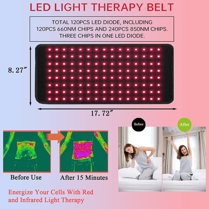 Davy | Infrared Light Therapy Pad Belt – Medical Quality Pain Relief for Back and Muscles