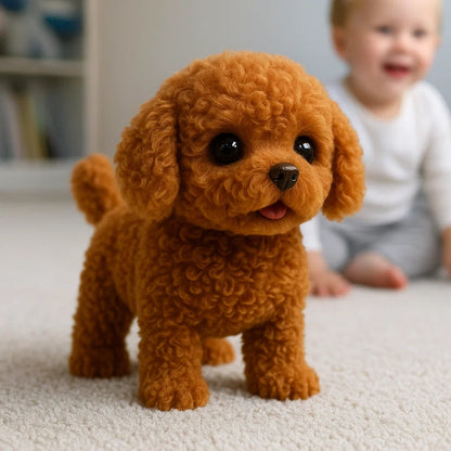 Davy | Interactive Plush Puppy - Realistic Stuffed Animal for Children and Adults with Movements and Sounds