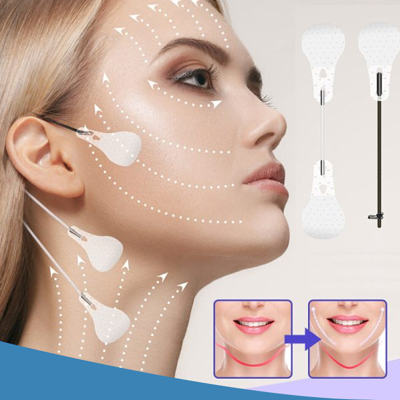 Davy | Invisible Facelift Patches | 120 Pack Supply | Ultra-thin 0.02mm Adhesion Technology | Waterproof & Hypoallergenic | Mechanical V-Shape Lifting | Transparent
