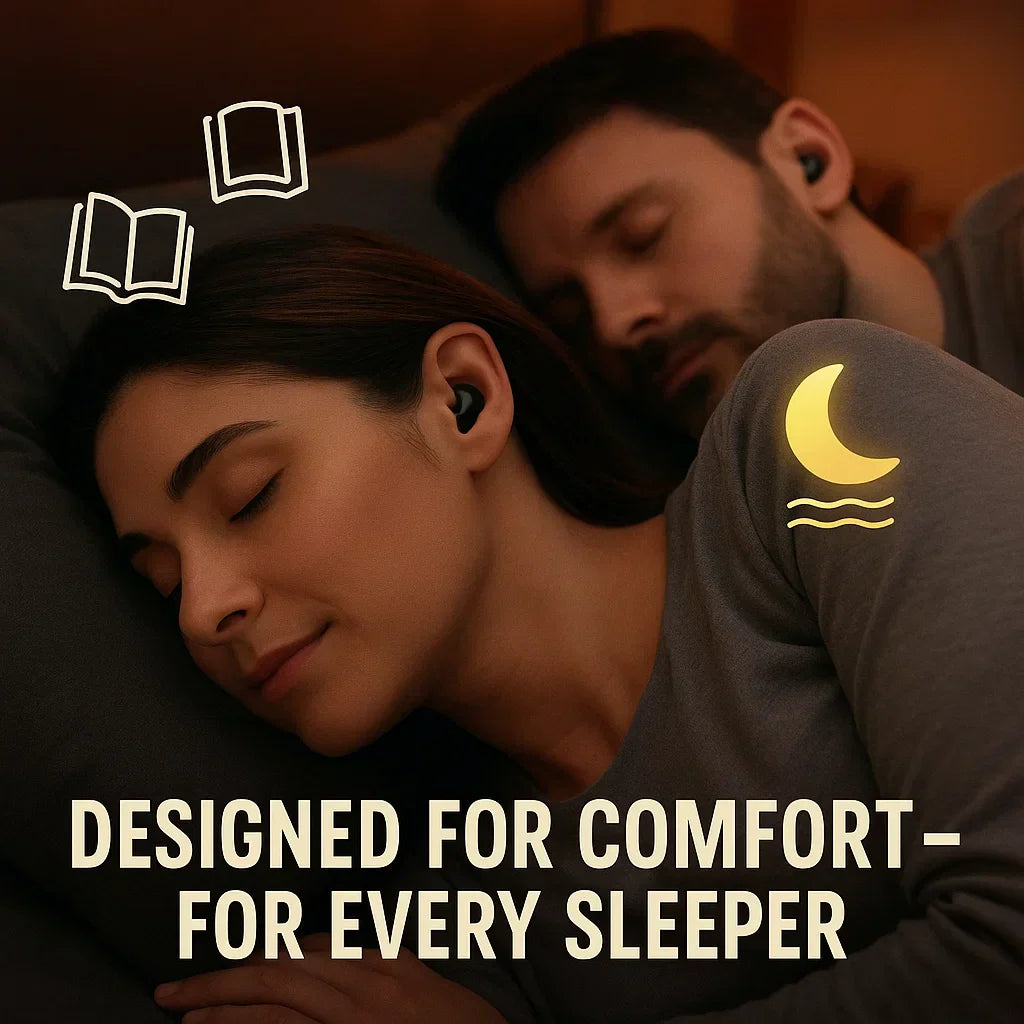 Davy | Invisible Wireless Sleep Headphones | IPX5 Waterproof, Bluetooth 5.3 for Comfortable Sleep and Relaxation