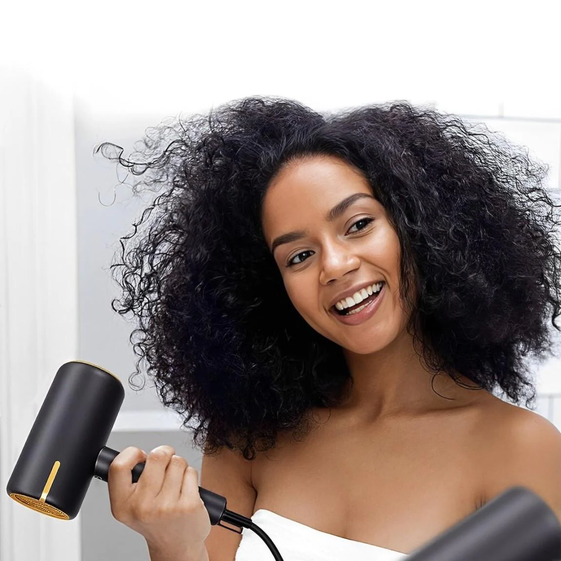 Davy | Ionic Hair Dryer | Fast Drying and Frizz Control | Gray