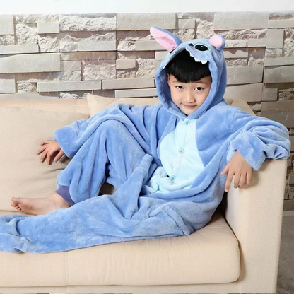 Women's Fun Character Hooded Sleep Jumpsuit