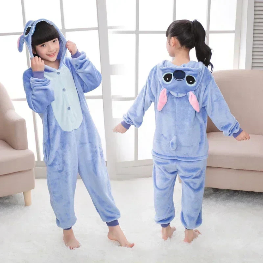 Women's Fun Character Hooded Sleep Jumpsuit