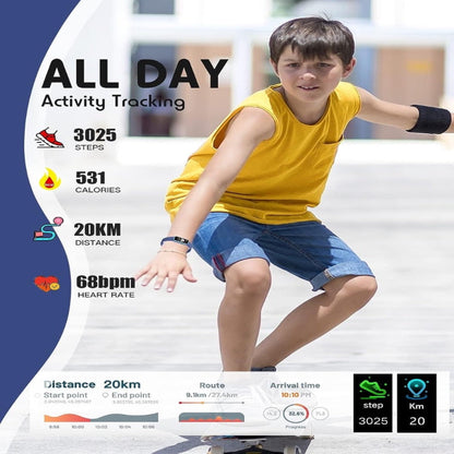 Davy | Kids smartwatch with GPS, fitness tracking, and health functions – Viona