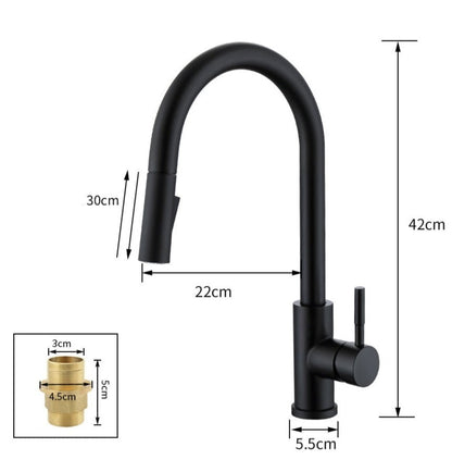 Davy | Kitchen Faucet with Motion Sensor, Pull-Out