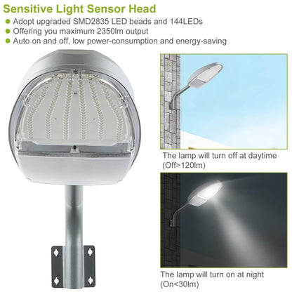 Davy | Kocaso Wall Pack LED Lights 144 LEDs with Photocell Sensor - IP65 Waterproof Outdoor Lamp