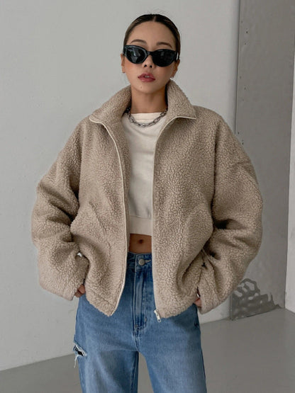Cozy Oversized Lambswool Jacket