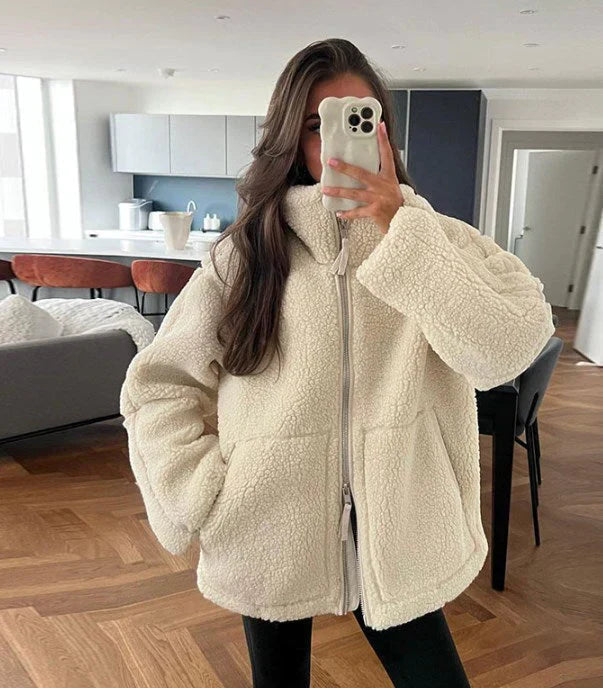 Cozy Oversized Lambswool Jacket