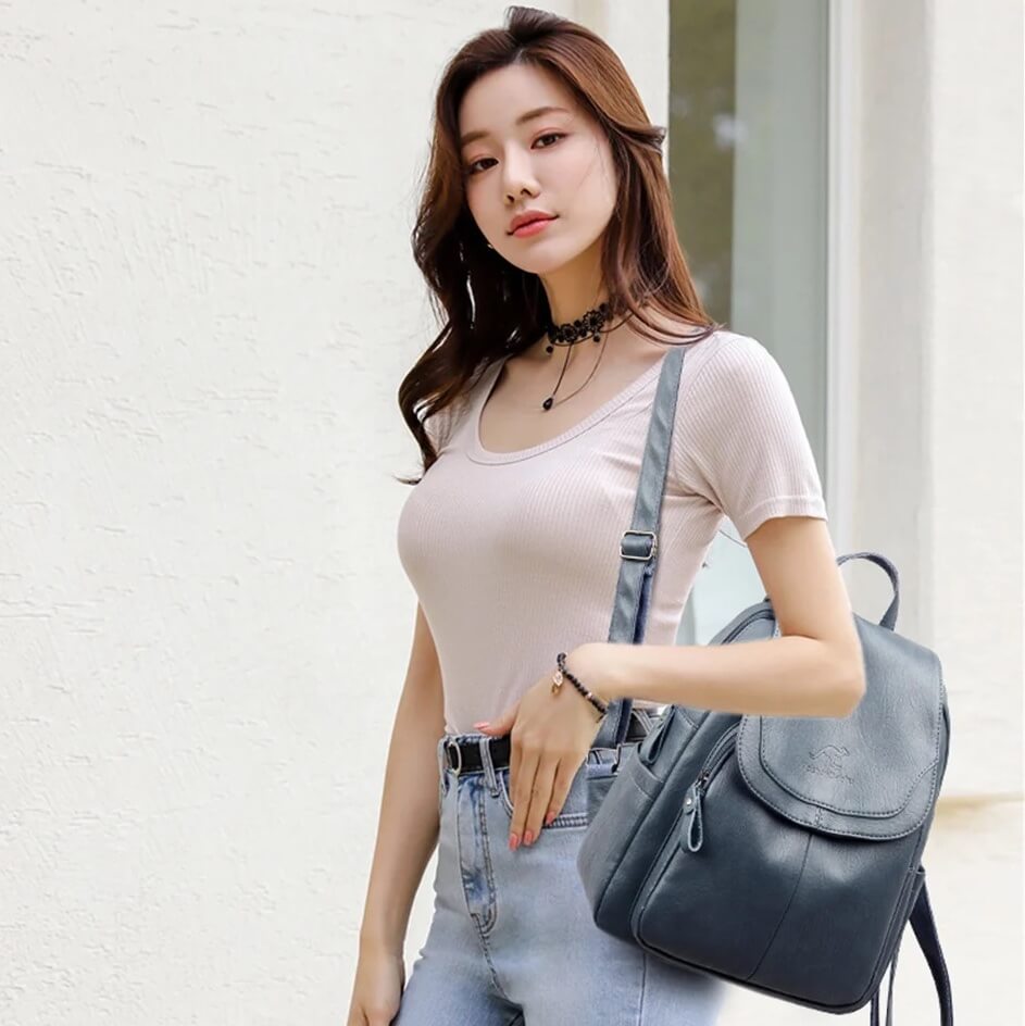 Davy | Leather Backpack for Women