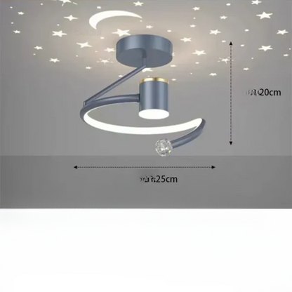 Davy | LED ceiling lamps with starry sky – Modern pendant lamp design for children's rooms and living rooms