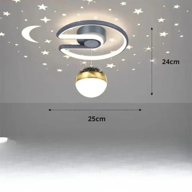 Davy | LED ceiling lamps with starry sky – Modern pendant lamp design for children's rooms and living rooms