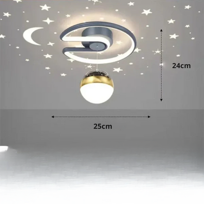 Davy | LED ceiling lamps with starry sky – Modern pendant lamp design for children's rooms and living rooms