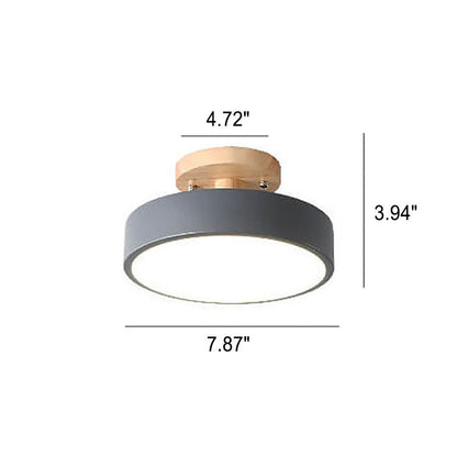 Davy | Adjustable Color LED Flush Mount Light with Integrated LED