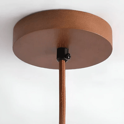 Davy | Wood & Stone Retro Pendant Light for Cozy Ambiance