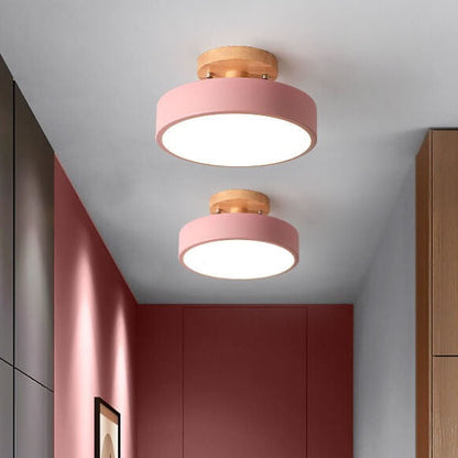 Davy LED Round Ceiling Lamp | Nordic Design | Semi-Flush Mounting | Economic Indoor Lighting