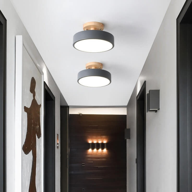 Davy LED Round Ceiling Lamp | Nordic Design | Semi-Flush Mounting | Economic Indoor Lighting