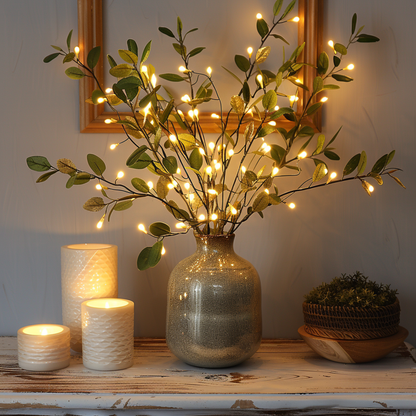 Davy | LED String Lights Olive Branch