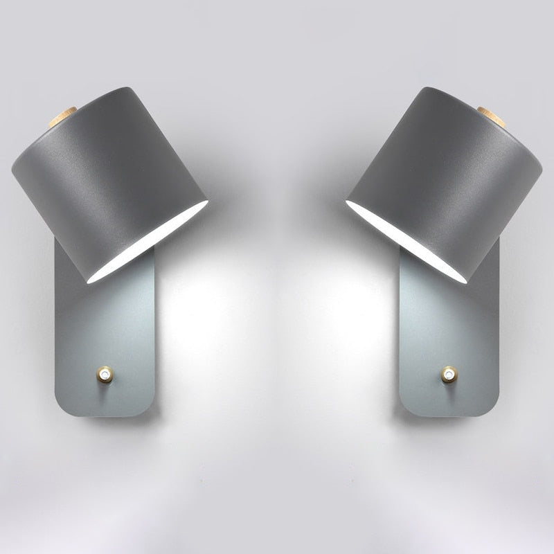 Davy | Modern Metal Sconce with Integrated Switch