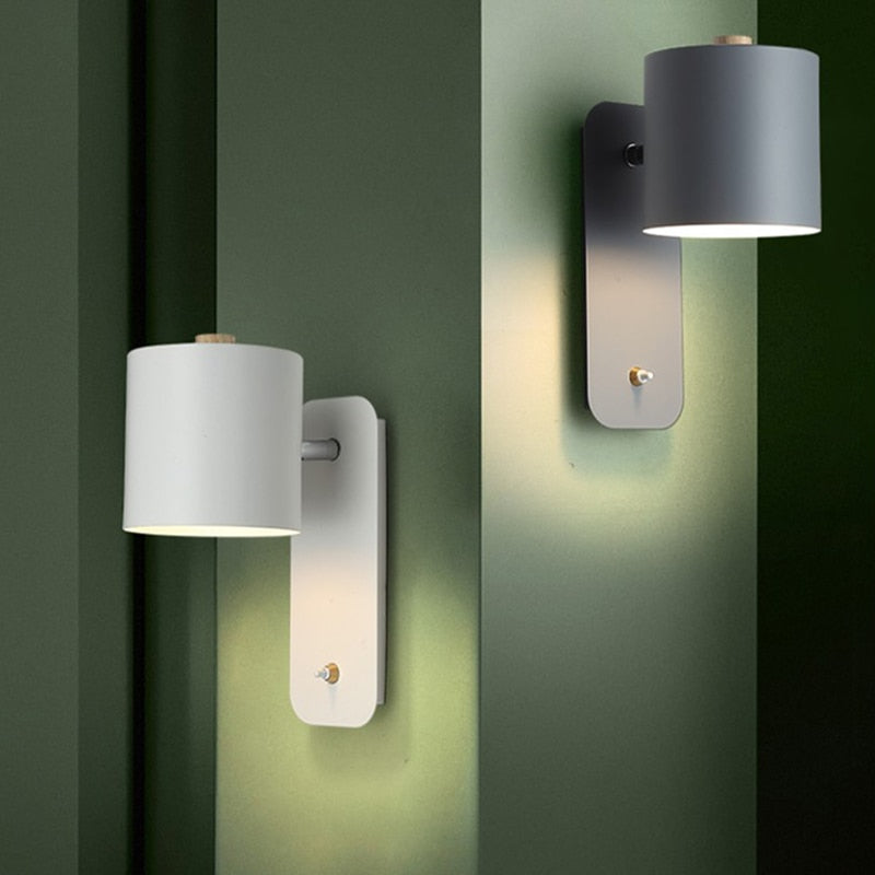 Davy | Modern Metal Sconce with Integrated Switch