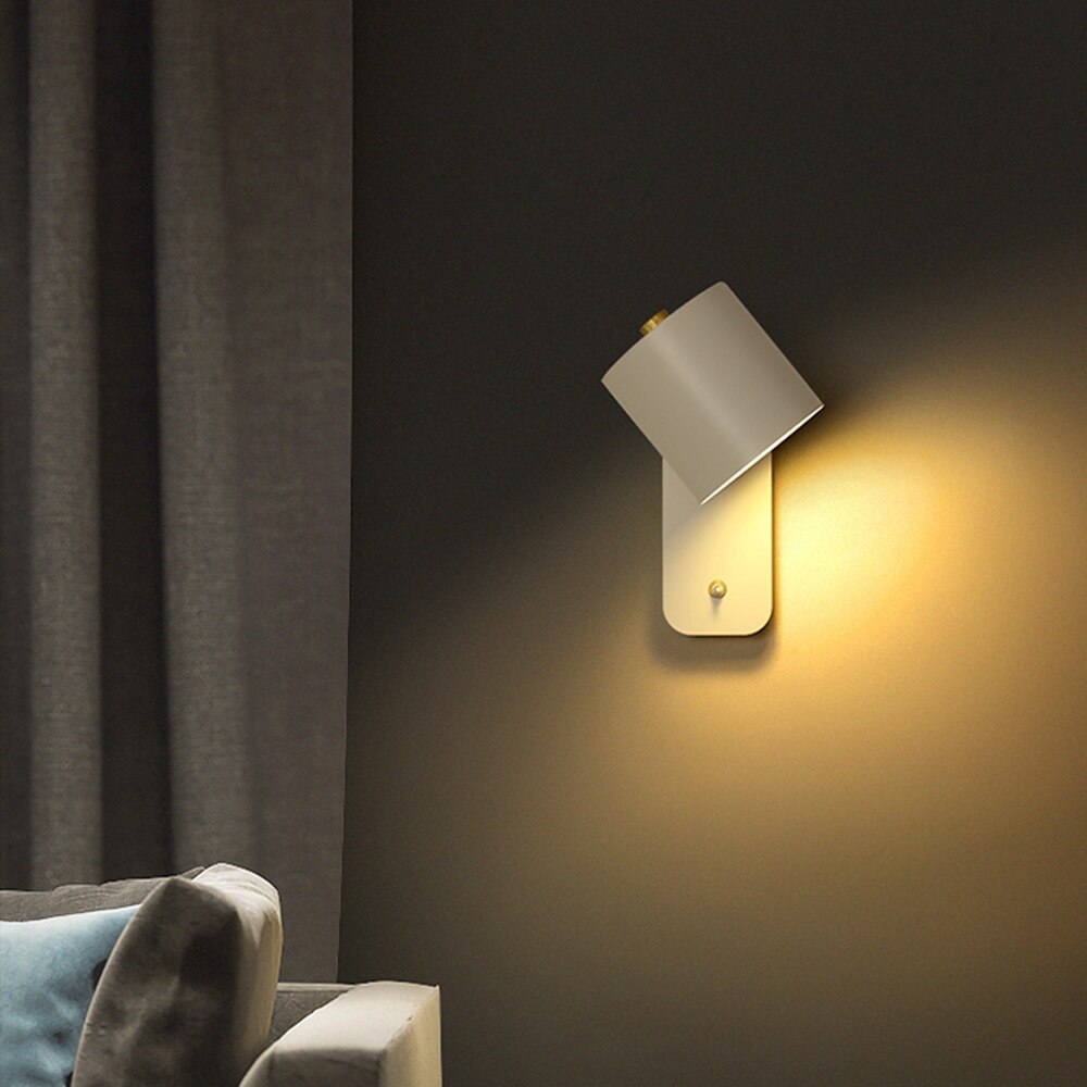 Davy | Modern Metal Sconce with Integrated Switch