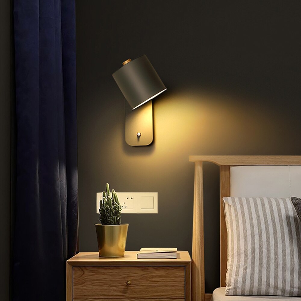Davy | Modern Metal Sconce with Integrated Switch