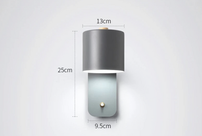Davy | Modern Metal Sconce with Integrated Switch
