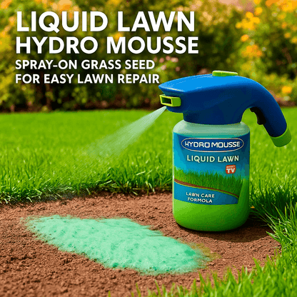 Davy | Liquid Lawn Hydro Mousse Spray On Grass Seed | Easy Application for Patchy Lawns & High-Traffic Areas