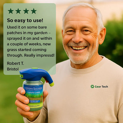 Davy | Liquid Lawn Hydro Mousse Spray On Grass Seed | Easy Application for Patchy Lawns & High-Traffic Areas