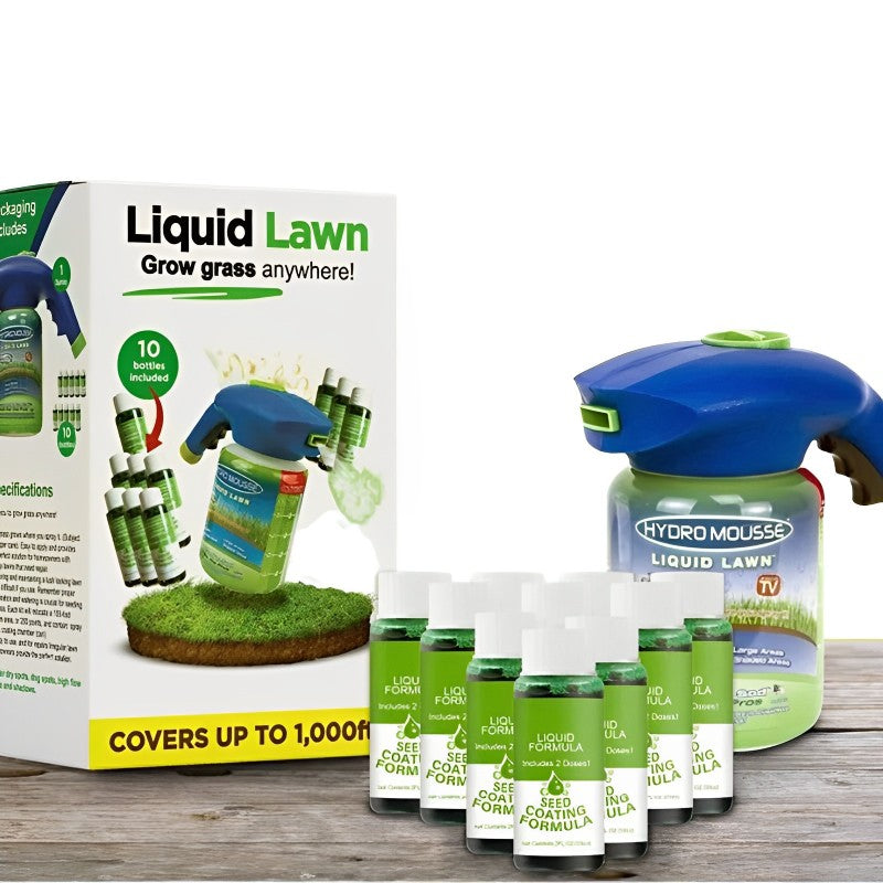 Davy | Liquid Lawn Hydro Mousse Spray On Grass Seed | Easy Application for Patchy Lawns & High-Traffic Areas