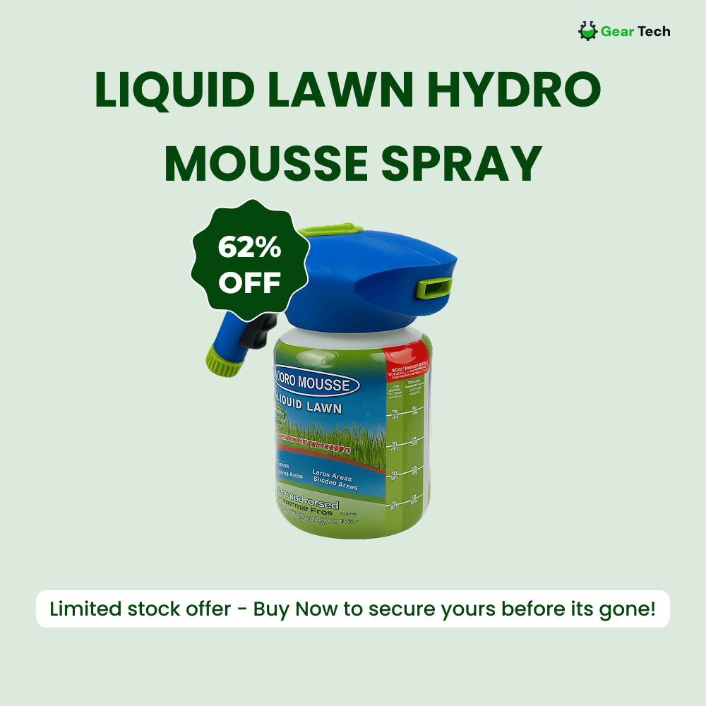 Davy | Liquid Lawn Hydro Mousse Spray On Grass Seed | Easy Application for Patchy Lawns & High-Traffic Areas