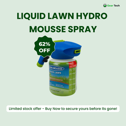 Davy | Liquid Lawn Hydro Mousse Spray On Grass Seed | Easy Application for Patchy Lawns & High-Traffic Areas