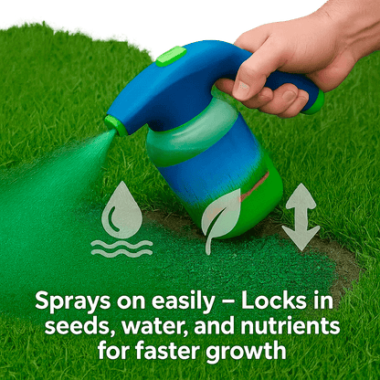 Davy | Liquid Lawn Hydro Mousse Spray On Grass Seed | Easy Application for Patchy Lawns & High-Traffic Areas