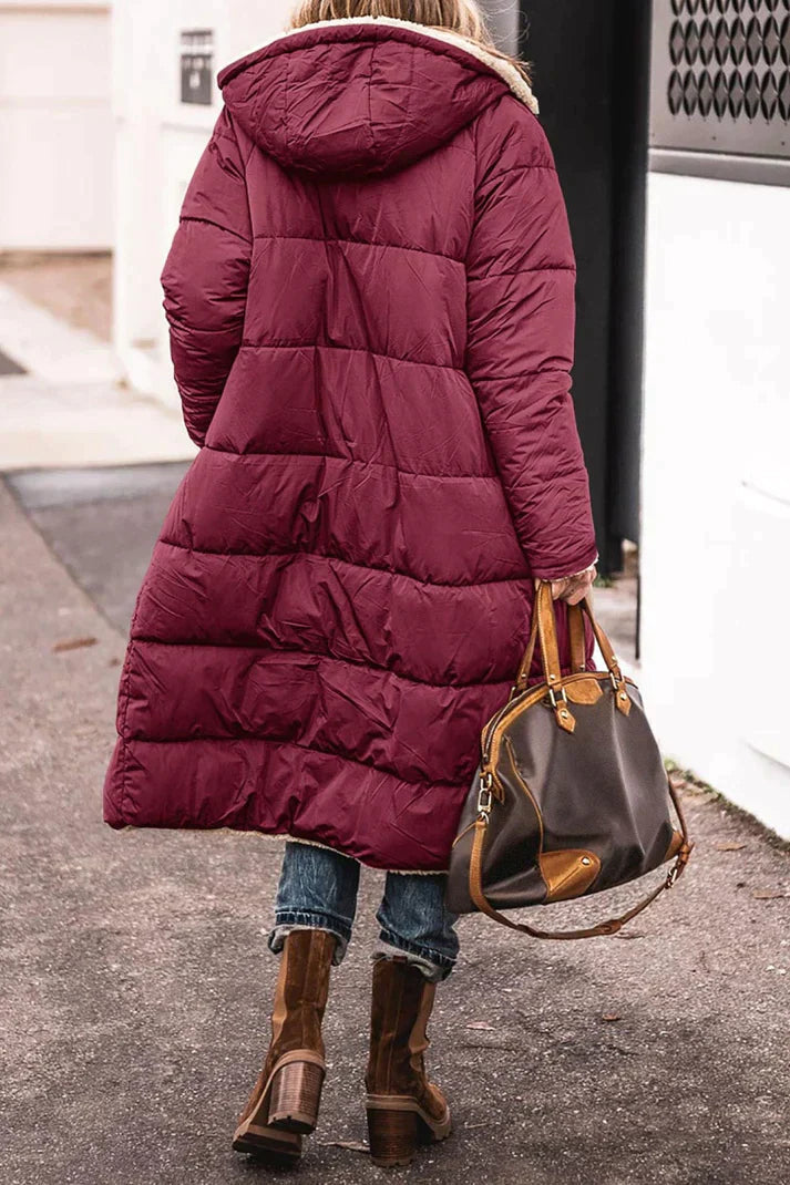 Women's Cozy Reversible Long Winter Coat
